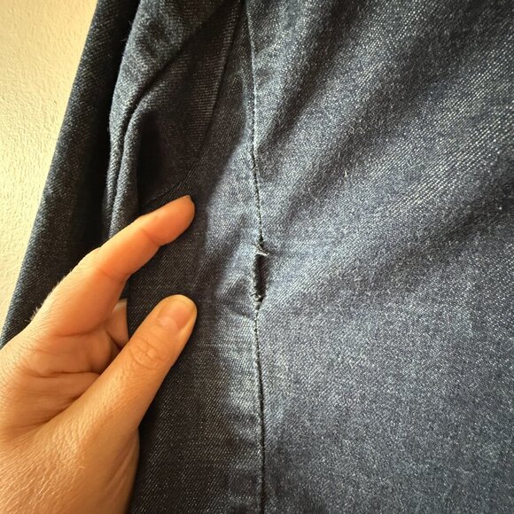 Women's S Pilcro & The Letterpress Denim Blazer Jacket - Picture 9 of 9